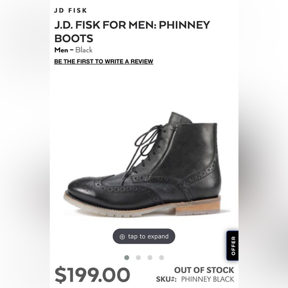 Men’s J.D. FISK PHINNEY BOOTS - Picture 6 of 6
